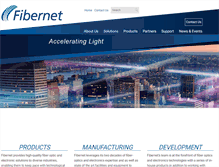 Tablet Screenshot of fibernet-tech.com